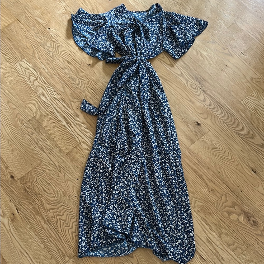 Floral Blue Dress